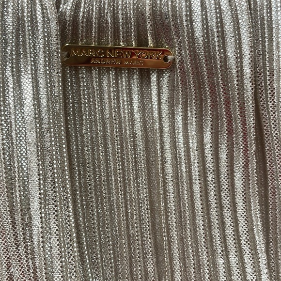 NWT MARC NEW YORK METALLIC WIDE LEG CROP PANTS - Picture 3 of 7